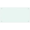 vidaXL Dosseret de cuisine couleur Lait 80x40 cm Verre tremp&eacute;