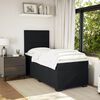 vidaXL Sommier &agrave; lattes de lit avec matelas Noir 90x200 cm Velours