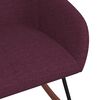 vidaXL Chaise &agrave; bascule Violet Tissu