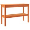 vidaXL Table console Marron cire 110 x 40 x 75 cm Bois massif en pin