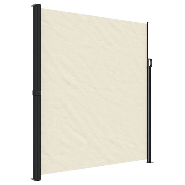 vidaXL Auvent lat&eacute;ral r&eacute;tractable cr&egrave;me 220x300 cm