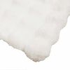 vidaXL Couverture en Fourrure de Lapin Synth&eacute;tique Olite Blanc