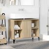 vidaXL Meuble d'&eacute;vier ch&ecirc;ne sonoma 80x33x60 cm bois d'ing&eacute;nierie