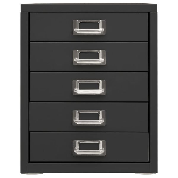 vidaXL Armoire de bureau Anthracite 28x35x35 cm M&eacute;tal