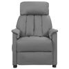vidaXL Fauteuil de massage Gris Similicuir
