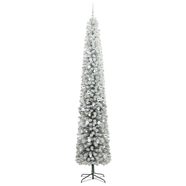 vidaXL Sapin de No&euml;l artificiel Vert 300 cm PVC et acier et plastique
