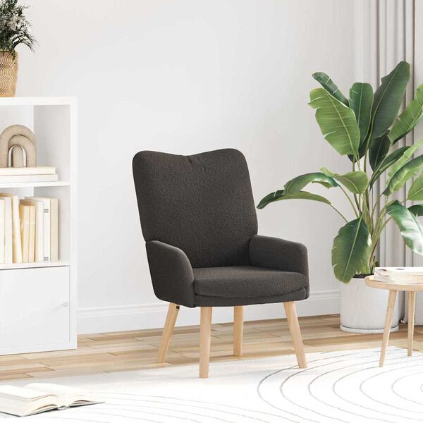 vidaXL fauteuil Gris fonc&eacute; 63 x 67 x 94 cm