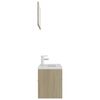 vidaXL Ensemble de meubles de salle de bain Ch&ecirc;ne sonoma Agglom&eacute;r&eacute;