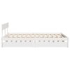 vidaXL Cadre de lit sans matelas blanc 160x200 cm bois de pin massif