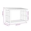 vidaXL Support pour bois de chauffage 108x64,5x77 cm Bois de pin