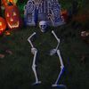 vidaXL Squelette d'Halloween Blanc 45,5 x 13 cm Plastique