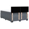 vidaXL Sommier &agrave; lattes de lit et matelas Gris fonc&eacute; 160x200cm Velours