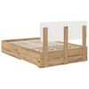 vidaXL Cadre de lit Ch&ecirc;ne artisanal 120 x 190 cm Bois d'ing&eacute;nierie