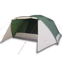 vidaXL Tente de camping 4 personnes vert 350x280x155 cm taffetas 190T