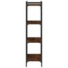vidaXL Biblioth&egrave;que 4 niveaux ch&ecirc;ne marron 60x30x120cm bois ing&eacute;nierie