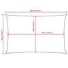 vidaXL Voile de parasol Tissu Oxford rectangulaire 5x7 m Anthracite