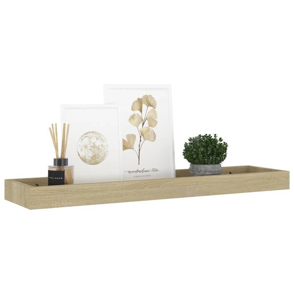 vidaXL &Eacute;tag&egrave;res murales Loggia 2 pcs Ch&ecirc;ne 60x15x4 cm MDF