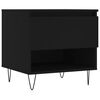 vidaXL Table basse noir 50x46x50 cm bois d&rsquo;ing&eacute;nierie