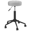 vidaXL Chaises pivotantes &agrave; manger lot de 2 gris velours