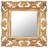 vidaXL Miroir sculpt&eacute; &agrave; la main Marron 50x50cm Bois de manguier massif