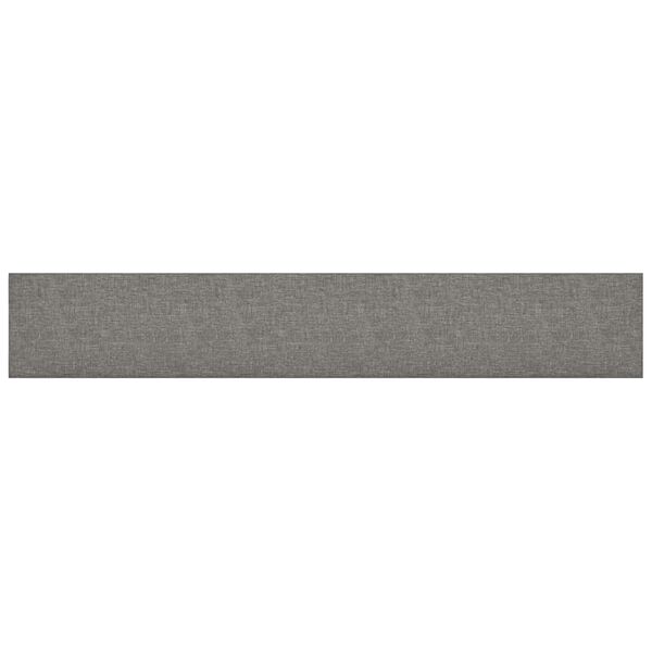 vidaXL Panneaux muraux 12 pcs Gris clair 90x15 cm Tissu 1,62 m²