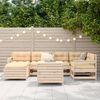 vidaXL Salon de jardin 7 pcs bois de pin massif