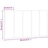 vidaXL Coussin de t&ecirc;te de lit Hanko rose 80 cm velours