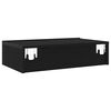 vidaXL Meubles TV avec &eacute;clairage LED 2 pi&egrave;ces Ch&ecirc;ne noir 60 x 35 x 15,5 cm