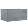 vidaXL Jardini&egrave;re gris 120x80 cm bois massif de pin