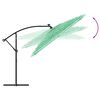 vidaXL Parasol de jardin avec m&acirc;t en acier vert 269x269x235 cm