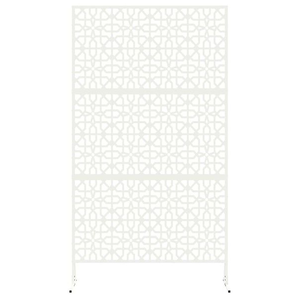 vidaXL &Eacute;cran de confidentialit&eacute; Blanc 100 x 50 x 180 cm Acier