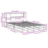 vidaXL Lit biblioth&egrave;que sans matelas 160x200 cm bois massif