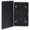 vidaXL Bo&icirc;te &agrave; cl&eacute;s avec panneau magn&eacute;tique Noir 30x20x4 cm