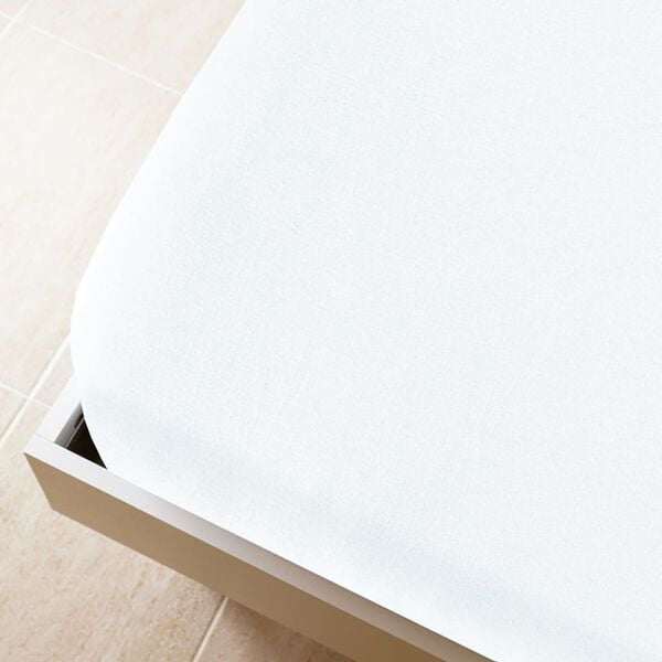 vidaXL Draps-housses Jersey 2 pcs Blanc 90x200 cm Coton