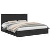 vidaXL Lit de Rangement Noir 200 x 200 cm Bois d'ing&eacute;nierie