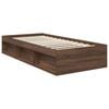 vidaXL Cadre de lit Ch&ecirc;ne brun 90 x 200 cm Bois de pin massif