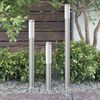 vidaXL Ensemble de 3 lampes de jardin &eacute;tanches Acier inoxydable