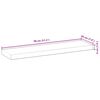 vidaXL &Eacute;tag&egrave;res flottantes 3 pcs 80x20x4 cm acacia massif non trait&eacute;