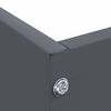 vidaXL Bordure de Pelouse 6 pcs Anthracite 60 x 60 x 13 cm Acier