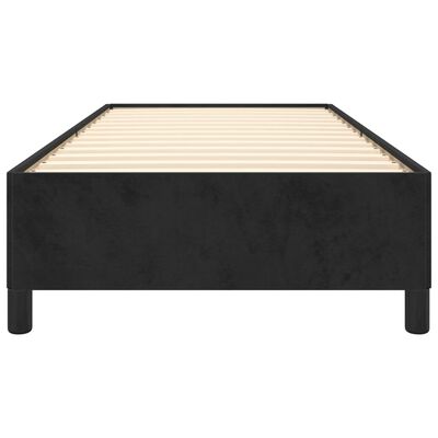 vidaXL Cadre de lit sans matelas noir 100x200 cm velours