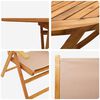 vidaXL Ensemble de salle &agrave; manger pour jardin 7 pcs Taupe