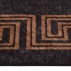 vidaXL Tapis lavable 80x300 cm Noir et dor&eacute;