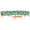 vidaXL Salon palette de jardin avec coussins 5pcs bois d'acacia massif