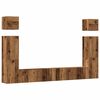 vidaXL Ensemble de meuble TV mural 6 pcs vieux bois bois d'ing&eacute;nierie