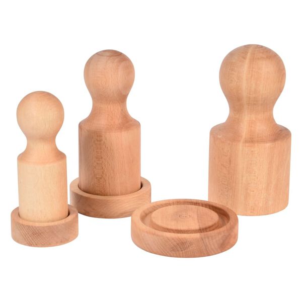 dobar Presse &agrave; pots en papier 3 pcs naturel