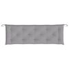 vidaXL Coussin de banc de jardin gris 150x50x7 cm tissu oxford