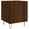 vidaXL Tables de chevet 2pcs ch&ecirc;ne marron 40x40x50cm bois d'ing&eacute;nierie