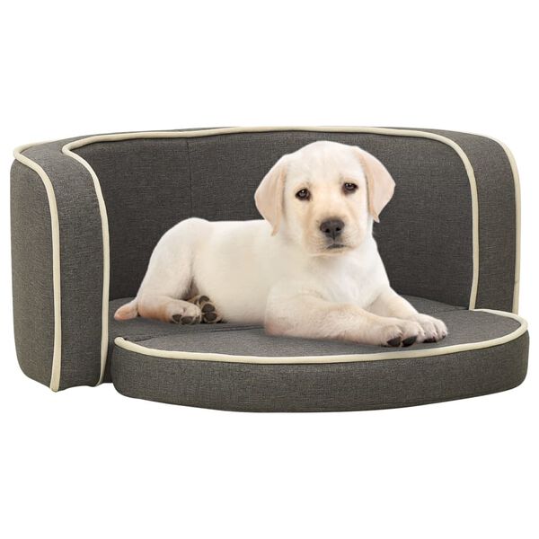 vidaXL Canap&eacute; pliable pour chien Gris 76x71x30 cm Coussin lavable