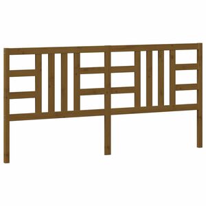 vidaXL T&ecirc;te de lit Marron miel 206x4x100 cm Bois massif de pin