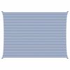 vidaXL Voile d'ombre Bleu et Blanc 7 x 5 m 100 % polyester Oxford